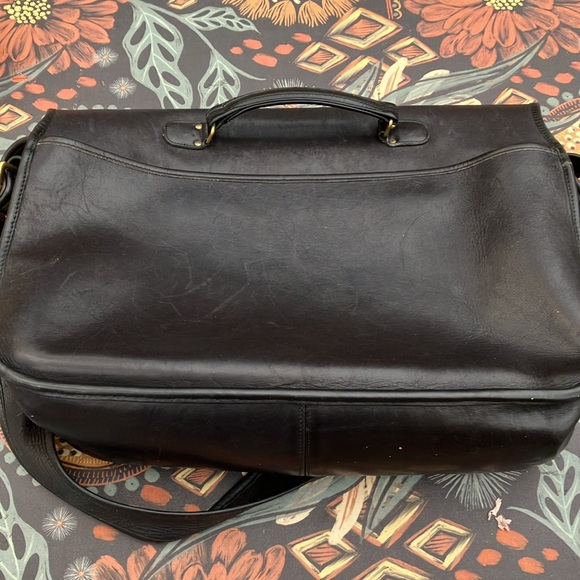 Vintage Coach No. 699-6918 Black Musette Briefcase Made in NY - Picture 10 of 11